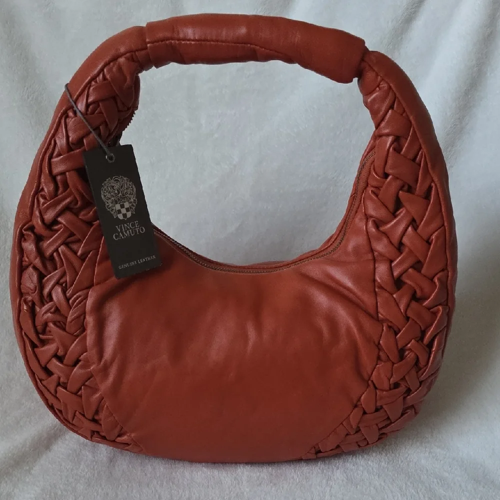 Vince Camuto Women's Tan‎ Woven Hobo Bag